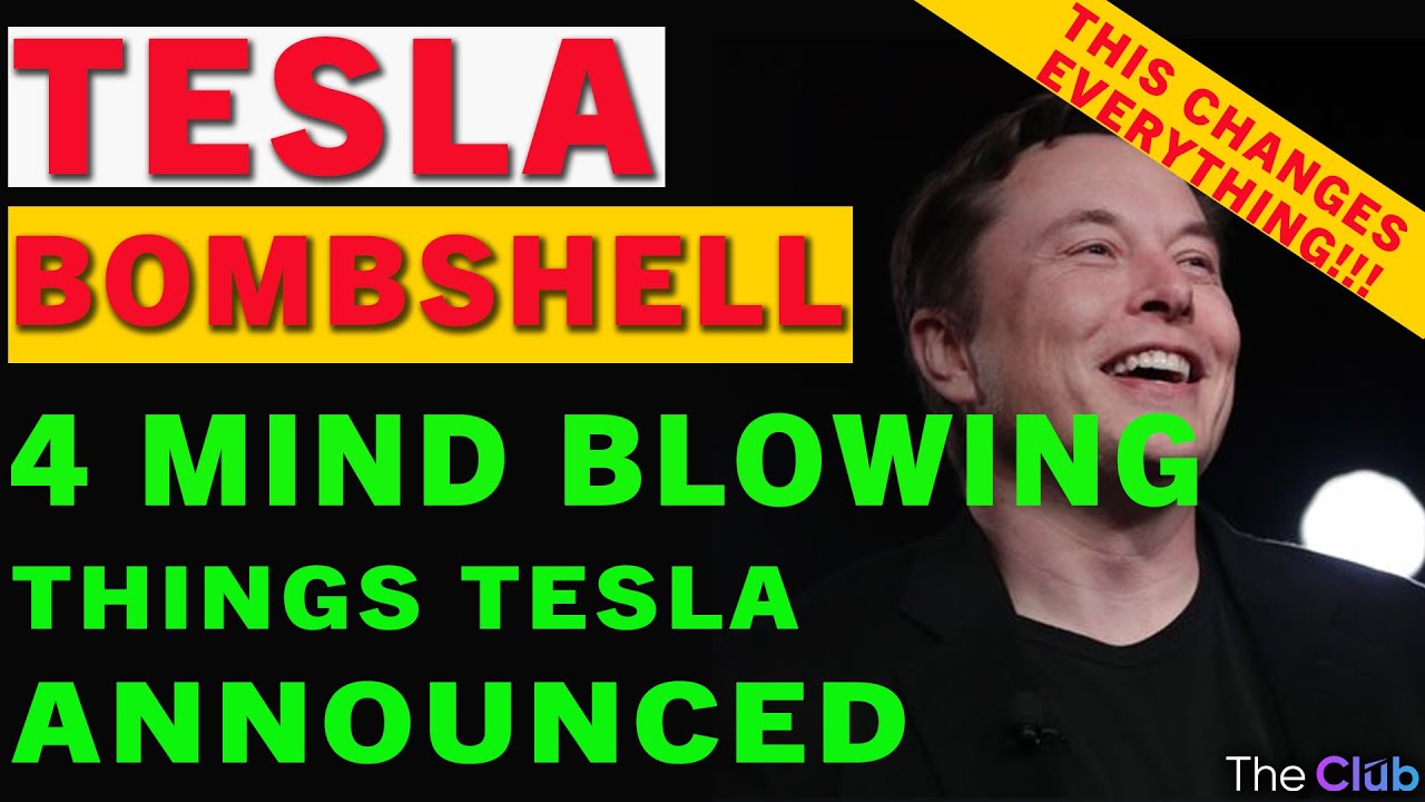 TESLA STOCK: Elon Musk Just Dropped a Bombshell about Tesla's Future ...