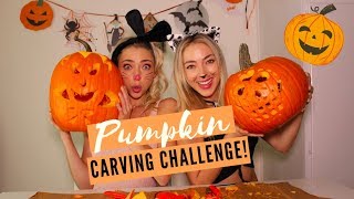 PUMPKIN CARVING CHALLENGE | Nolan Twins