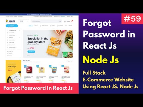#59 Forgot password in react js and node js | Forgot password nodejs | #mernstack #ecommercewebsite