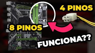 COMO CONECTAR FONTE 4 PINOS EM PLACA-MÃE QUE PEDE 8 PINOS? FONTE ATX - 2021