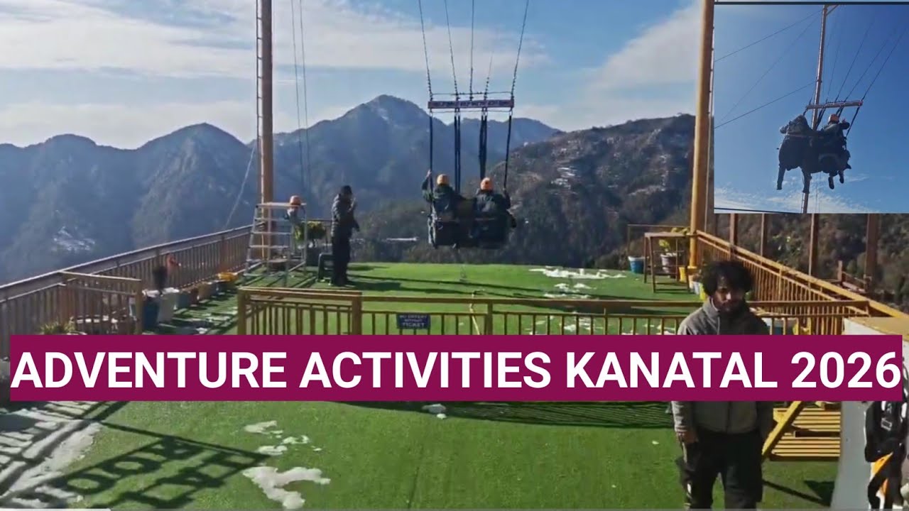 ADVENTURE ACTIVITIES KANATAL UTRAKHAND || WINTER ADVENTURE ACTIVITIE ...