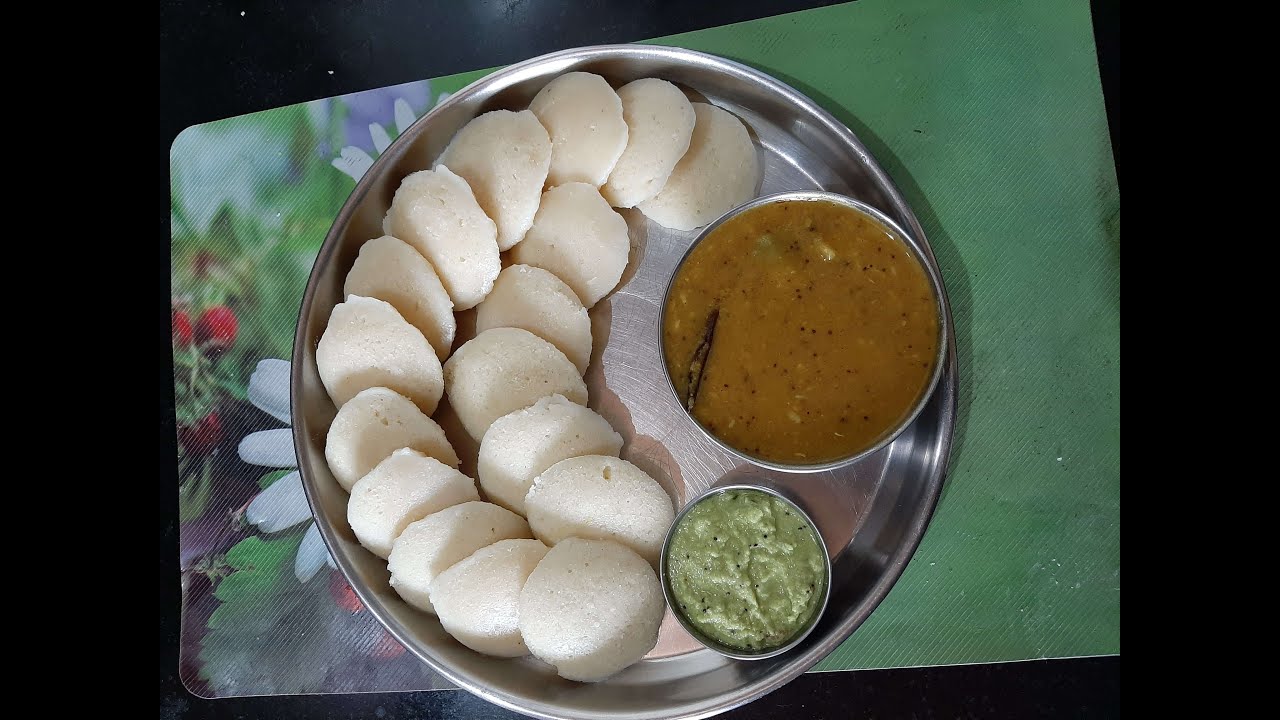 Idli Sambar Nariyal Ki Chutney Recipe YouTube