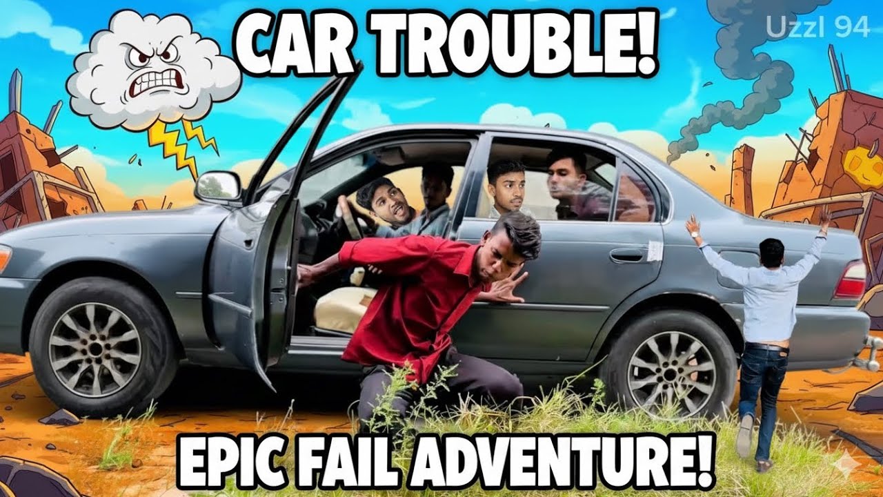 প্রথম দিন স্টিয়ারিং হাতে, ফলাফল দেখুন নিজেই😂 | Bangla Funny Video 2025 | Uzzl 94