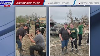 Texas man proposes after finding engagement ring in tornado debris