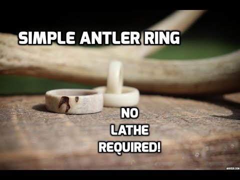 Deer Antler Ring How-To (ingen drejebænk påkrævet!)