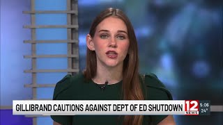 Senator Gillibrand warns citizens about the potential losses if the ED shuts down