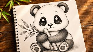Can You Draw This Cute Panda Eating Bamboo? 🐼🎋 screenshot 2