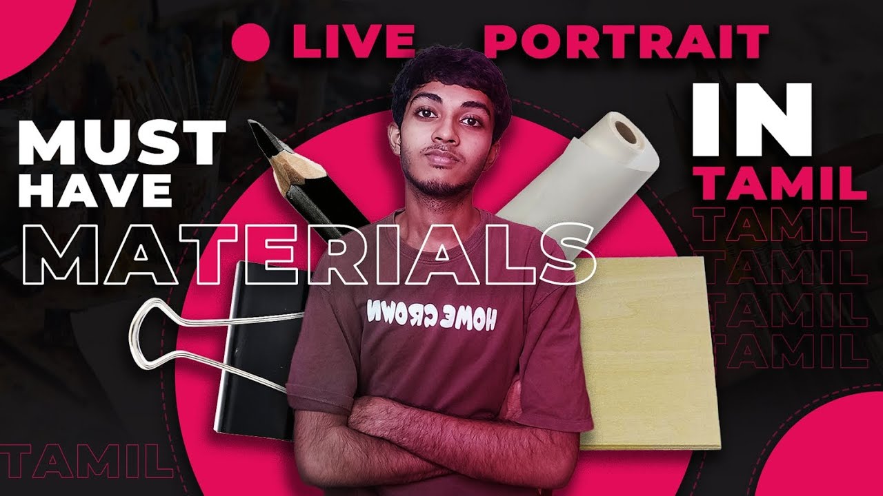 Materials for practicing live portrait drawing | Silent pencil 