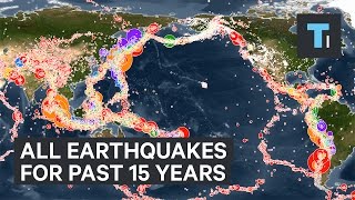 This animated map created from the noaa, nws, and ptwc shows every
recorded earthquake in chronological order january 1, 2001 to december
31, 2015. ...