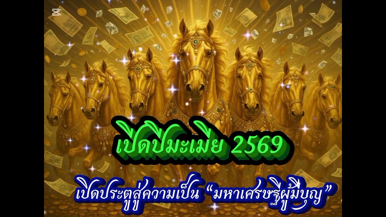 “พลังแห่งปีมะเมีย 2569 – เส้นทางสู่มหาเศรษฐี แห่งบุญและโชคลาภ”//ฟังแล้วรวย