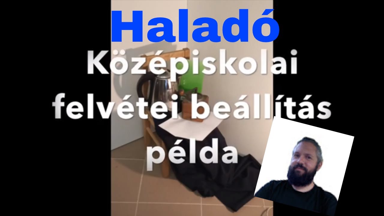 Középiskolai felvéreli beállítás példa - rajztanulás sorozat Külüs László rajzaival -haladóknak