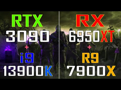 RTX 3090 + INTEL i9 13900K vs RX 6950XT + RYZEN 9 7900X // PC GAMES BENCHMARK TEST //