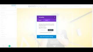 how to import divi theme customizer settings