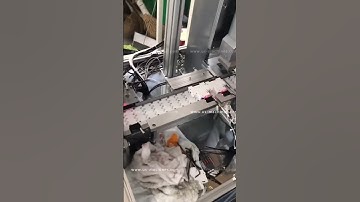 Automatic electron power protect switch part screwing locking machine testing video