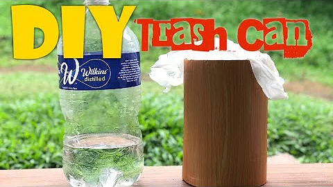 DIY | How to make TRASH CAN using 7litres WILKINS ...