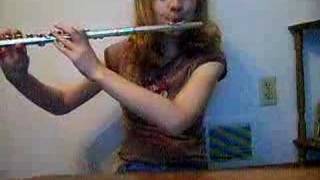Shayla plays Super Mario brothers underwater theme flute