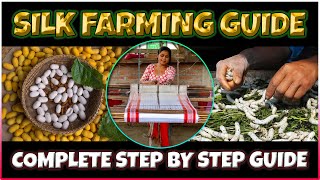 Silk Farming (Sericulture) | How Silkworm Cocoons Turned into Silk | Complete Process