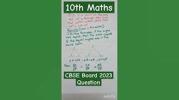 D is a point on the side BC of a triangle ABC such that