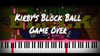 Kirby's Block Ball - Game Over | VIDEO GAME PIANO COVER | PIANO TUTORIAL screenshot 4