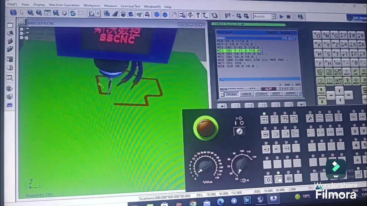 VMC programming machine - YouTube