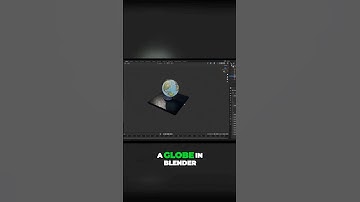 From Sphere to Stunning: Master Globe Earth Modeling in Blender! | #shorts #blender #tutorial