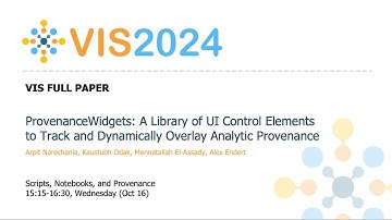 ProvenanceWidgets: A Library of UI Control Elements to Track and Dynamically Overlay Analytic Prove