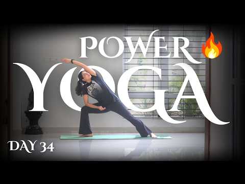 Day 34 Power Yoga Challenge 🔥 | 45 Days Transformation Begins