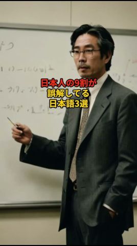 日本人の9割が誤解している日本語3選#日本語#雑学#豆知識