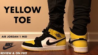 air jordan mid 1 yellow toe