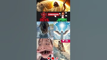 😇 Jesus VS Satan 👿, Do You Pray And Love? like & subscribe to spread the light!#jesus #god #shorts