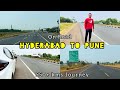 Hyderabad to pune by road with complete tolls and mileage  best national highway