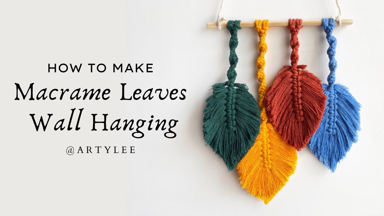 DIY Macrame Leaves Wall Hanging | Beginner Macrame | DIY Tutorial