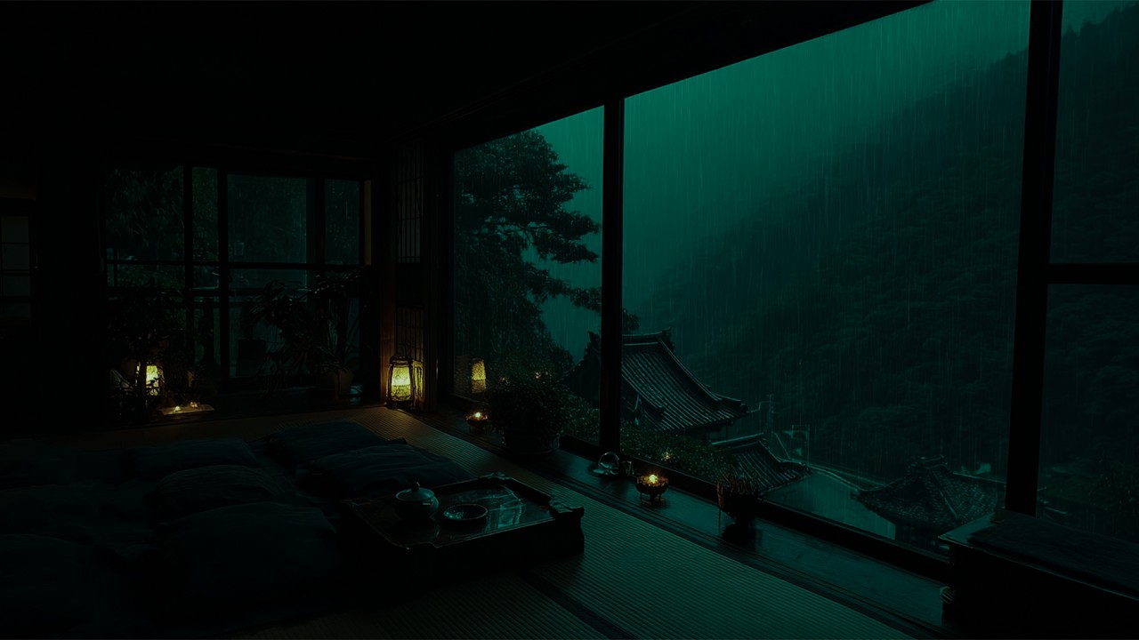 Gentle Rain Sounds After Midnight | To Quiet the Heart and Sleep in 2 Minutes (NO ADS)