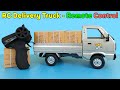 Rc delivery truck  remote control wpl d12 simulation classic model  unboxing and review