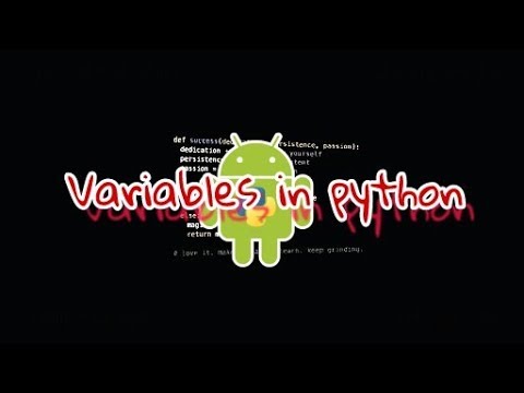 Variables in python for android