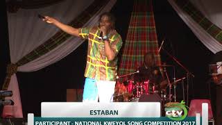 ESTABAN performing at the Kweyol Song Competition 2017 [St. Lucia]