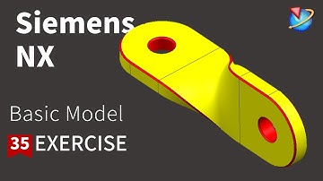 Siemens NX Tutorial for beginners,basic model  for surface exercise -35