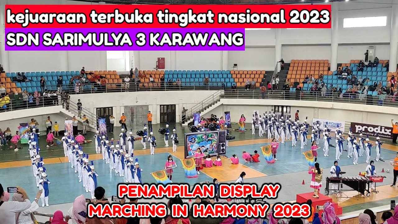 MARCHING BAND SDN SARIMULYA 3 KARAWANG | PENAMPILAN DISPLAY MARCHING IN HARMONY NASIONAL 2023