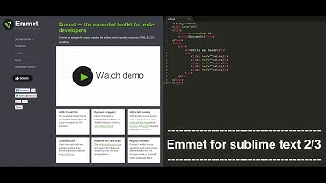 Emmet install for sublime text 2or3