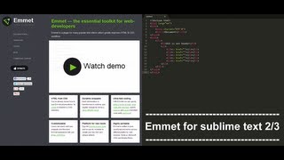 Celebrity Emmet install for sublime text 2or3 Profile