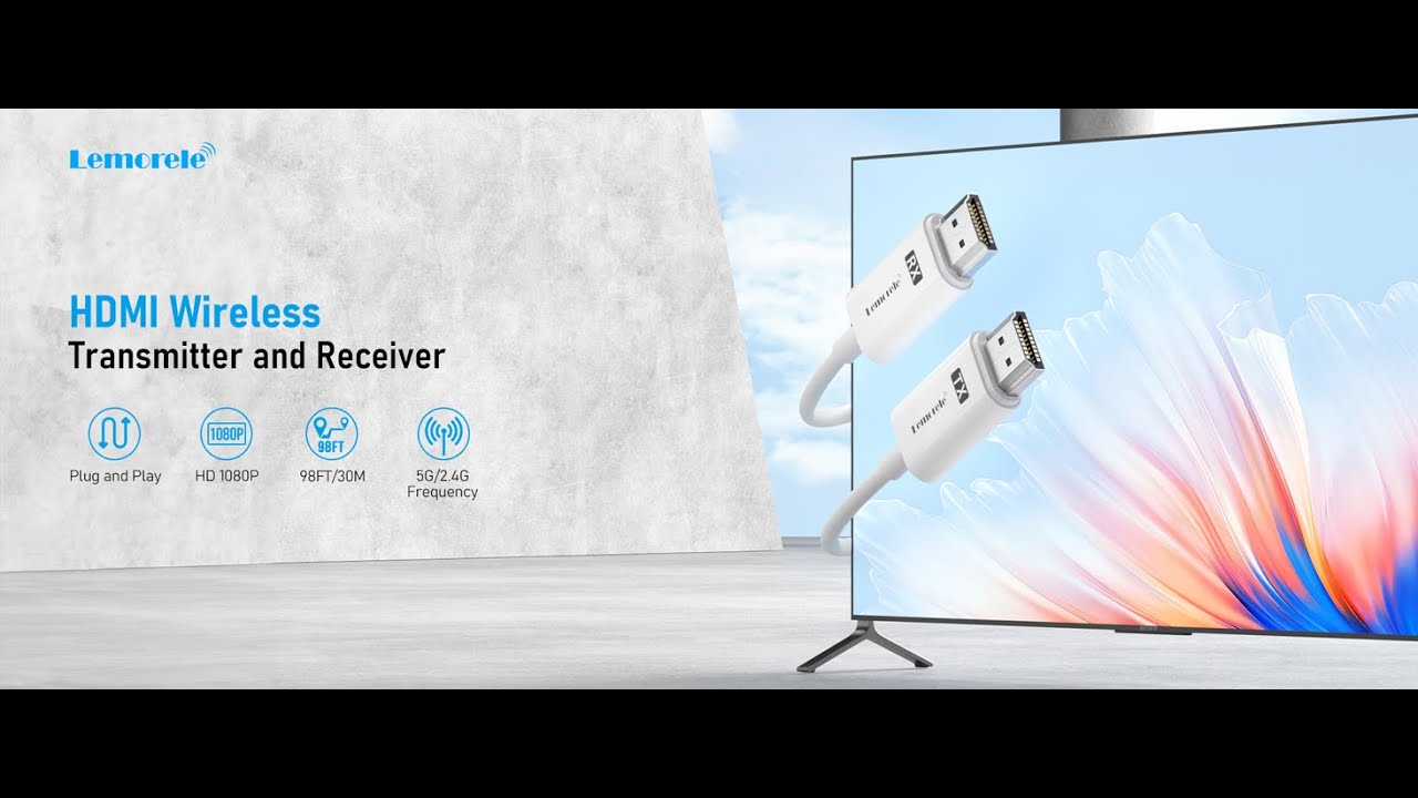 Lemorele P1000 Wireless Hdmi Screen Mirroring Dongle - White
