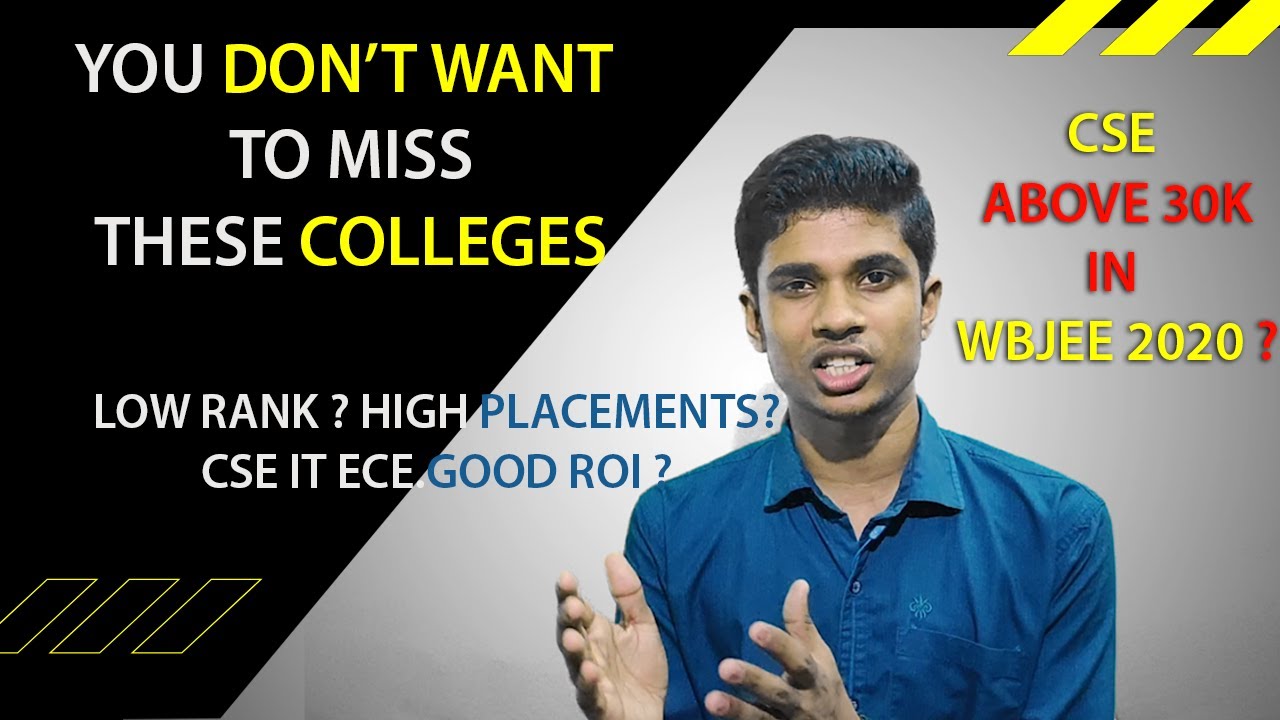 Best Private Colleges in West Bengal through WBJEE counselling