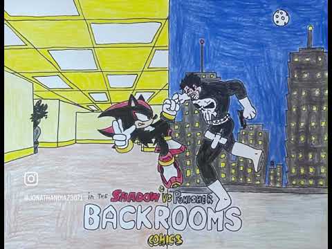 Shadow boom vs punisher in the backrooms comic 