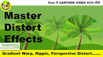 OpenToonz Master Distort Effects | Gradient Warp, Ripple, and Perspective Distort Animation