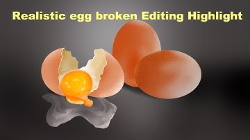 Creating realistic broken egg with Photoshop [sample video]