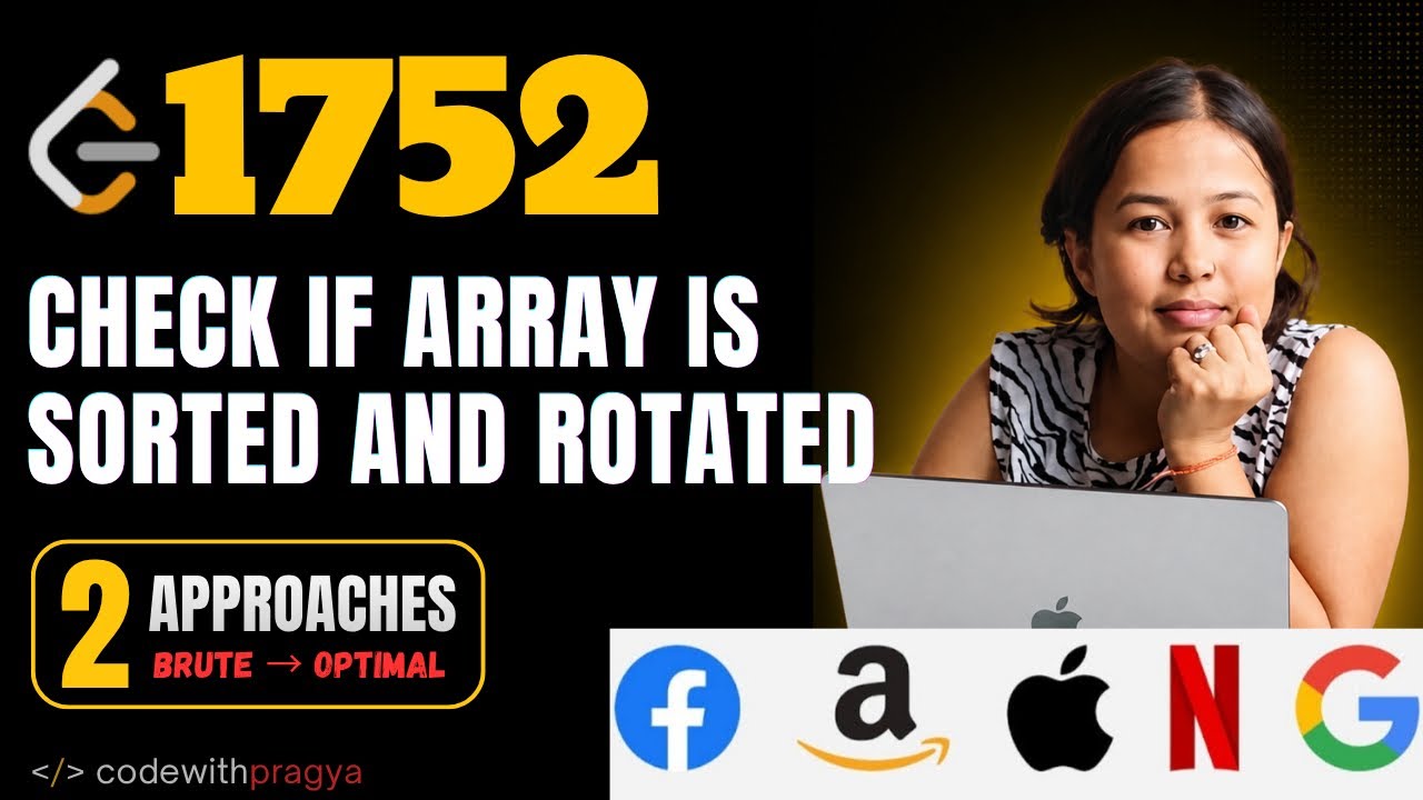 Check if Array Is Sorted and Rotated | Leetcode 1752 | FAANG | Check ...