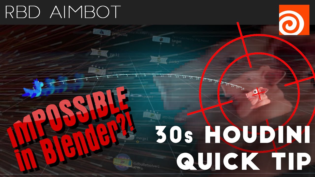 Houdini 30s Quick Tip #30 - RBD Aimbot (no cheating!) - YouTube