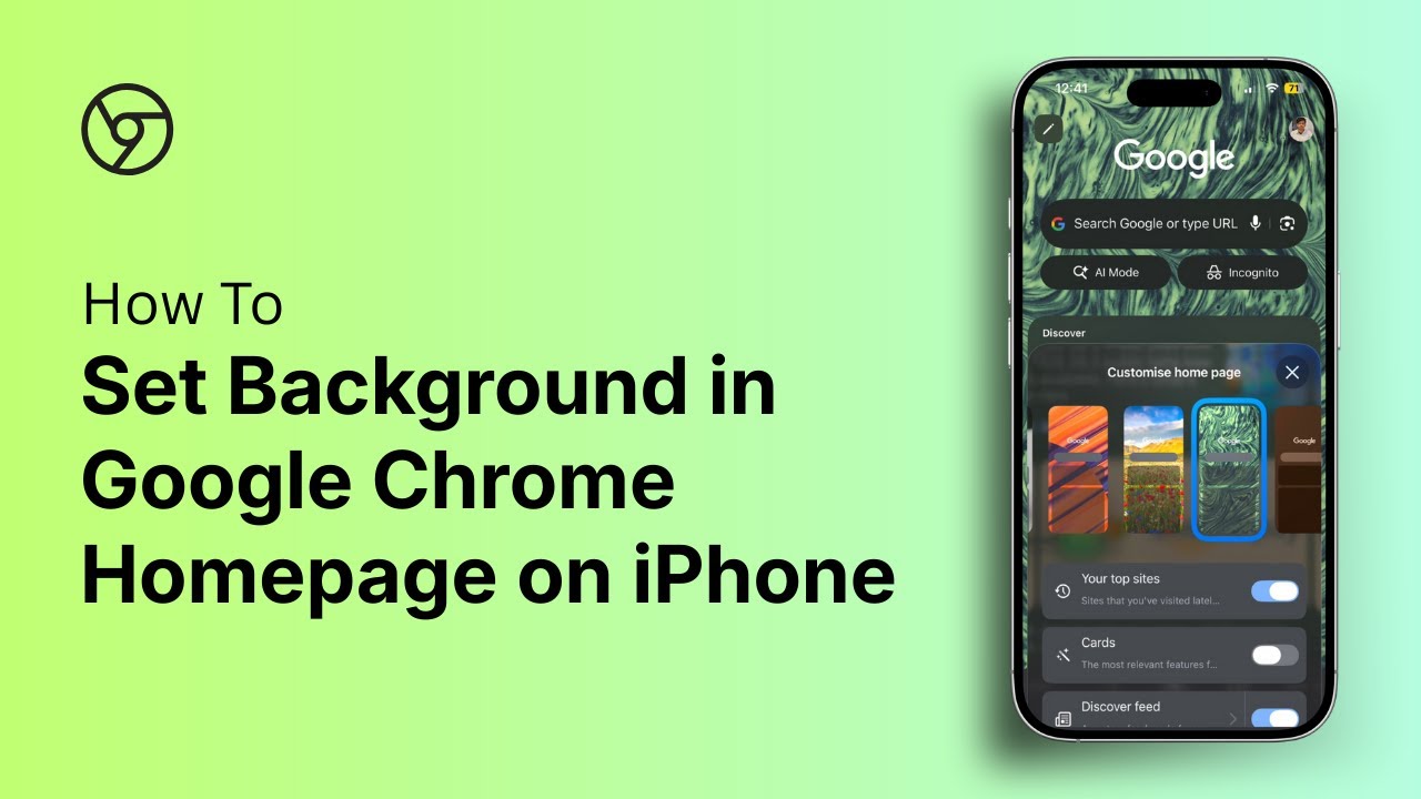 How to Set Background in Google Chrome Homepage
