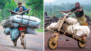 ¡Increíble! El Chukudu: El Medio de Transporte Más Sorprendente de África