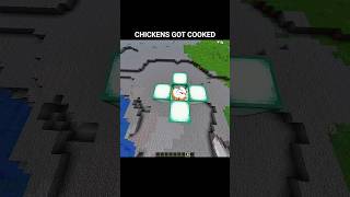 Minecraft chickens vs anvil #minecraft #trending #shortsfeed